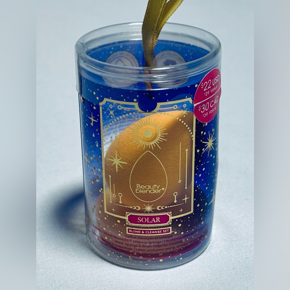 Beauty Blender Solar Limited Edition Makeup Sponge & Cleanser Duo Orange NEW